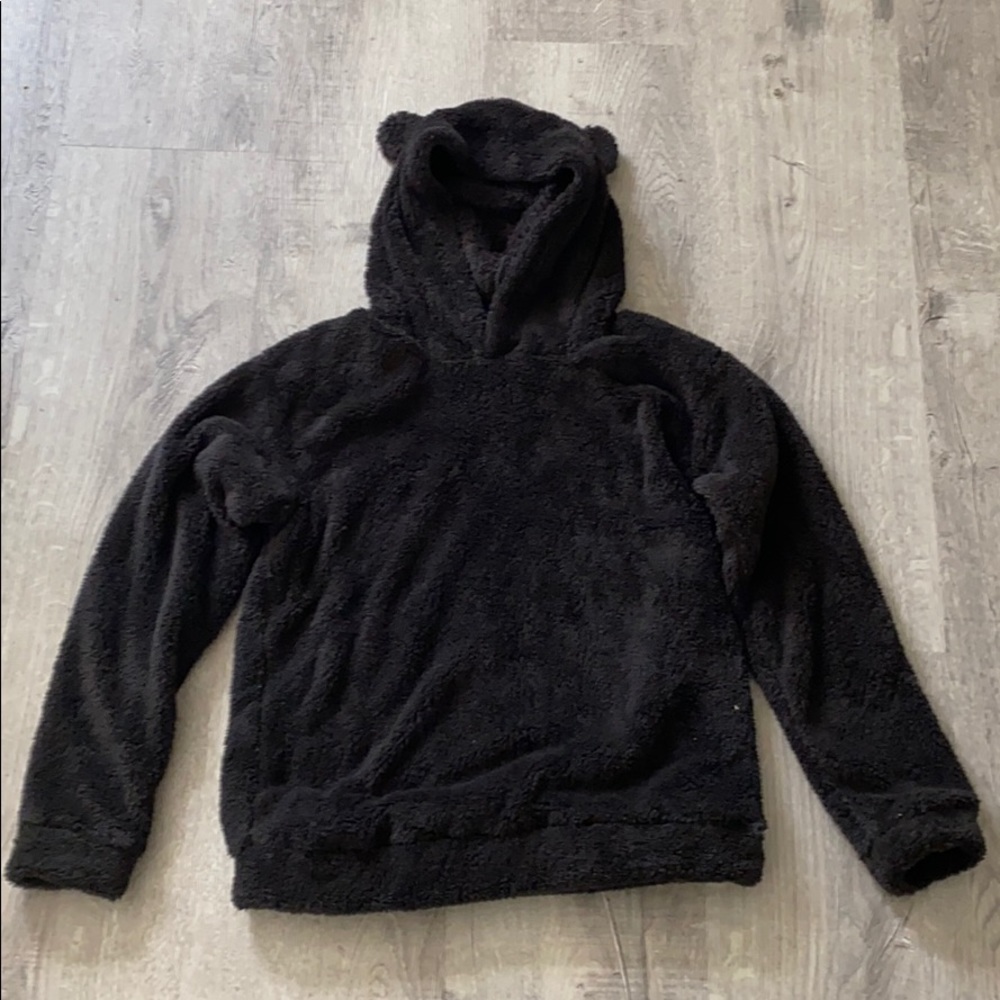 Fuzzy Hoodie with Bear Ears
